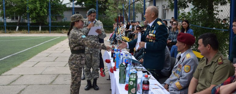 «Drill competition» dedicated to May 1, «Day of International Unity», May 7, the day of the «30th anniversary of the Armed Forces of the Republic of Kazakhstan» and the 77th anniversary of the end of the Great Patriotic War