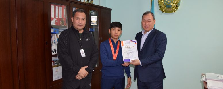 The 1st year student became the champion of the international kickboxing tournament «OPEN KYRGYZSTAN»