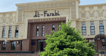 Al-Farabi Library, a unique landmark of our city.